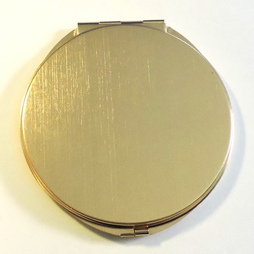 Japanese Chokin Art Compact Mirror In Box With Protective Pouch Purse Size - Picture 3 of 7